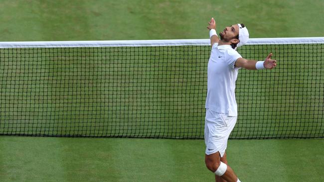 Musetti is in his first Wimbledon semi-final. (Photo by Sean M. Haffey/Getty Images)