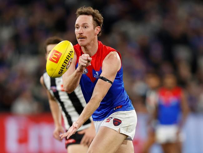 Mitch Brown of the Demons in action during the 2022 AFL Round 13 match against Collingwood at the MCG. Picture: Michael Willson