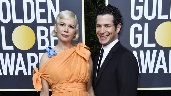 Michelle Williams and Thomas Kail. Picture: Frazer Harrison/Getty Images/AFP