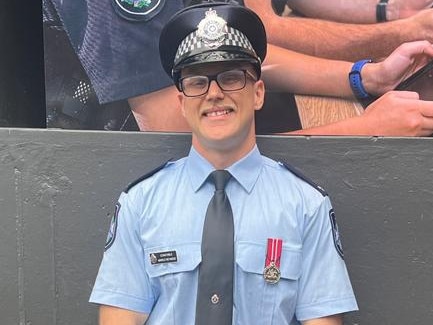 Meet Constable Marco Reynke the newest recruit at Charleville Police Station. Picture: Queensland Police Media.