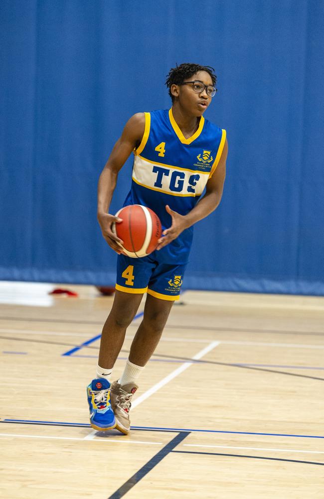 Tawana Ngorima, Toowoomba Grammar School 1st V training ahead of the 2022 GPS basketball season, Thursday, July 14, 2022. Picture: Kevin Farmer