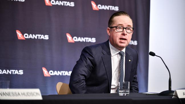 Qantas Group CEO Alan Joyce has slammed the Queensland Government’s reluctance to reopen the border to Sydney, as “ridiculous”. Picture: Flavia Brancaleon