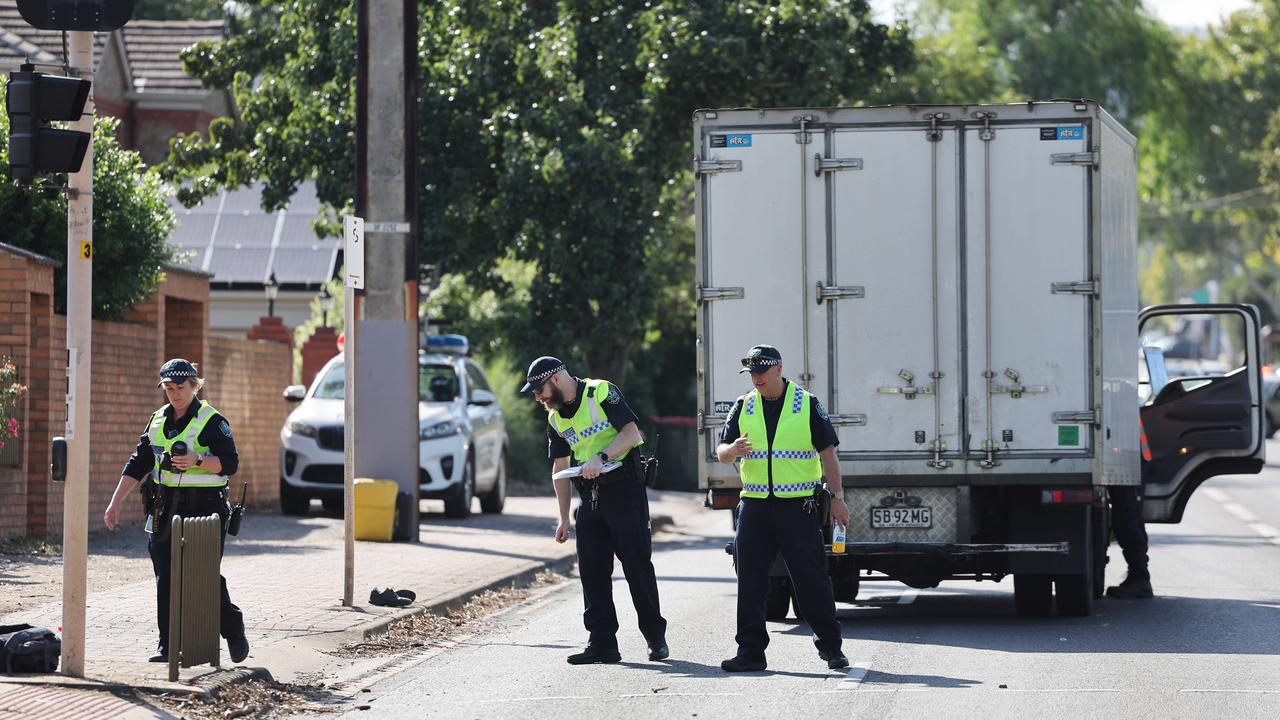 Two teenagers were taken to hospital after the crash. Picture: NewsWire / David Mariuz