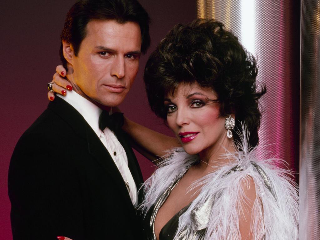 Michael Nader became a fan favourite on Dynasty, starring as Joan Collins’ husband Dex Dexter. Picture: ABC Photo Archives/Disney General Entertainment Content via Getty Images