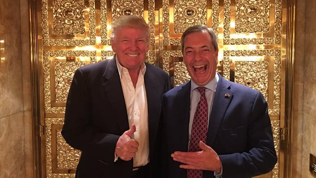 Nigel Farage will also attend Trump’s swearing in as president. Picture: X