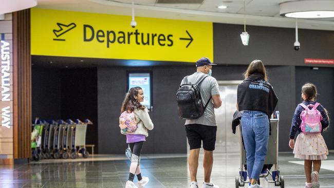 Border Force data shows 134,758 Australian citizens and permanent residents have received exemptions to jet overseas. Picture: Jake Nowakowski.