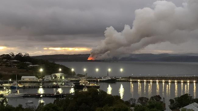 The woodchip mill was badly damaged in the Black Summer bushfires. Picture: Ports Australia