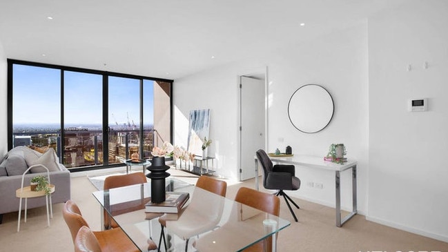 2402/27 Therry St, Melbourne, is in a more modern complex — but also offers spacious dimensions that appeal to a wide range of buyers. It sold for $720,000 last year.