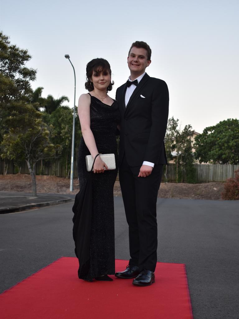 RIVERSIDE FORMAL: RIVERSIDE FORMAL: Emma Collis and James Hoffmann arrive at the Riverside Christian College Formal. Photo: Stuart Fast