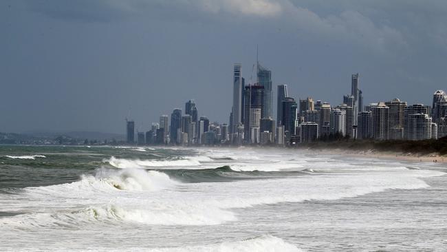 The man’s body was discovered near Main Beach on the Gold Coast. Picture: Richard Gosling