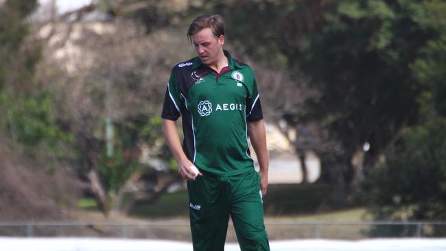 Premier cricket first grade action between South Brisbane and UQ. 17 September, 2023.