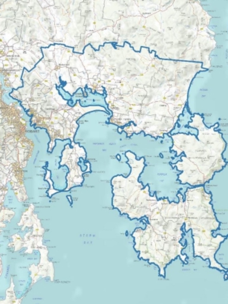 The proposed Eastern Shore amalgamation. Picture: Local Government Board