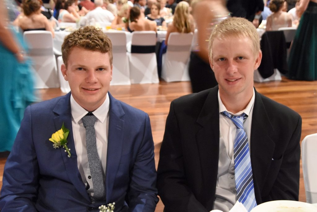 Pittsworth State High School formal 2015 Lachlan Hennessy, Luke Elsden. Picture: Photo Contributed