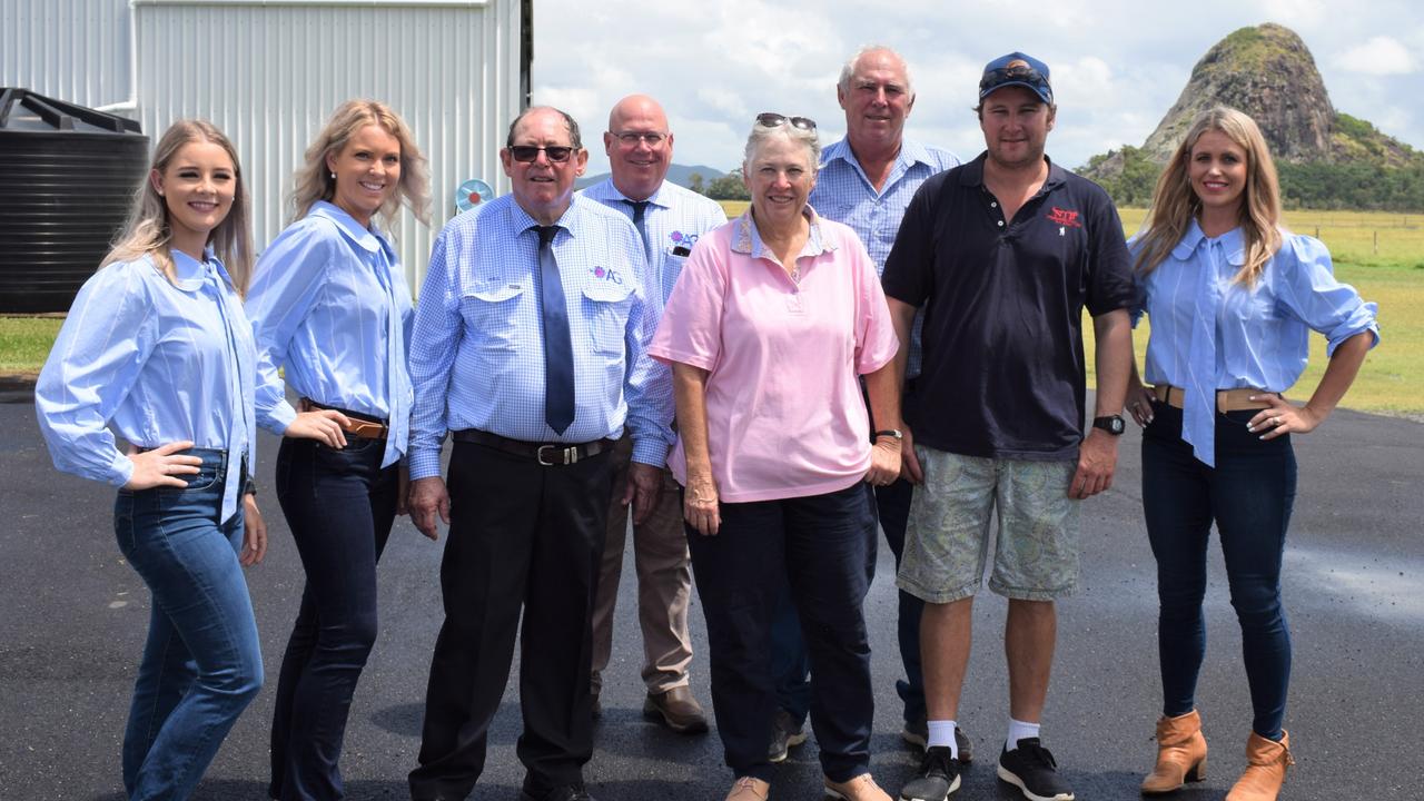 Amy Kitchener, Grace Low, Bill Hamilton, Damien Freney, Marg Speed, John Speed, Ben Speed and Jazz Cullen. Picture: Aden Stokes