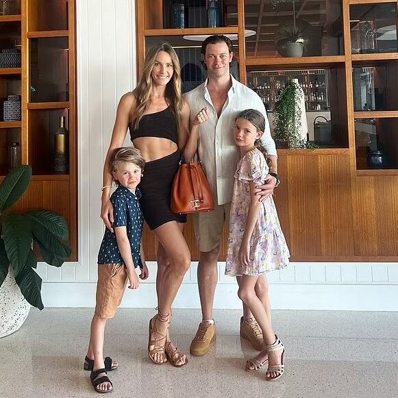 Rachael Finch has hit back after receiving an Instagram message accusing her of 'abusing' her children by 'underfeeding them'. Picture: Instagram