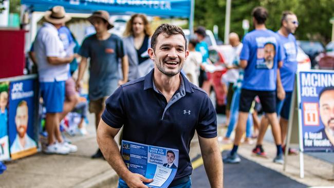 Murder-accused Ryan Bayldon-Lumsden at the Arundel State School. Picture: Nigel Hallett