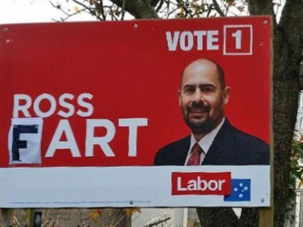 The vandalism of election signs is no laughing matter.