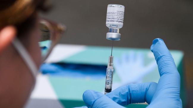 Schools have been reminded by the Victorian Department of Education “to encourage all school community members to ensure Covid-19 vaccinations are up to date”. Picture: AFP
