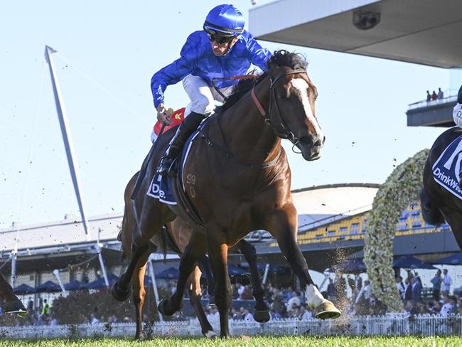 Cylinder wins the Run To The Rose at Rosehill Gardens on September 9. The brilliant colt has been drafted in by James Harron to fill his Everest slot. Picture: Bradley Photos