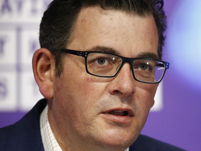 MELBOURNE, AUSTRALIA - NewsWire Photos SEPTEMBER 11, 2020:   Victorian Premier Daniel Andrews speaks to the media during a press conference in Melbourne, Victoria. Picture: NCA NewsWire / Daniel Pockett