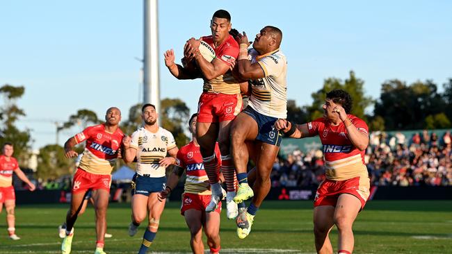 The Dolphins and Eels will clash in Darwin in the 2024 fixture at TIO Stadium. Picture: Bradley Kanaris/Getty Images