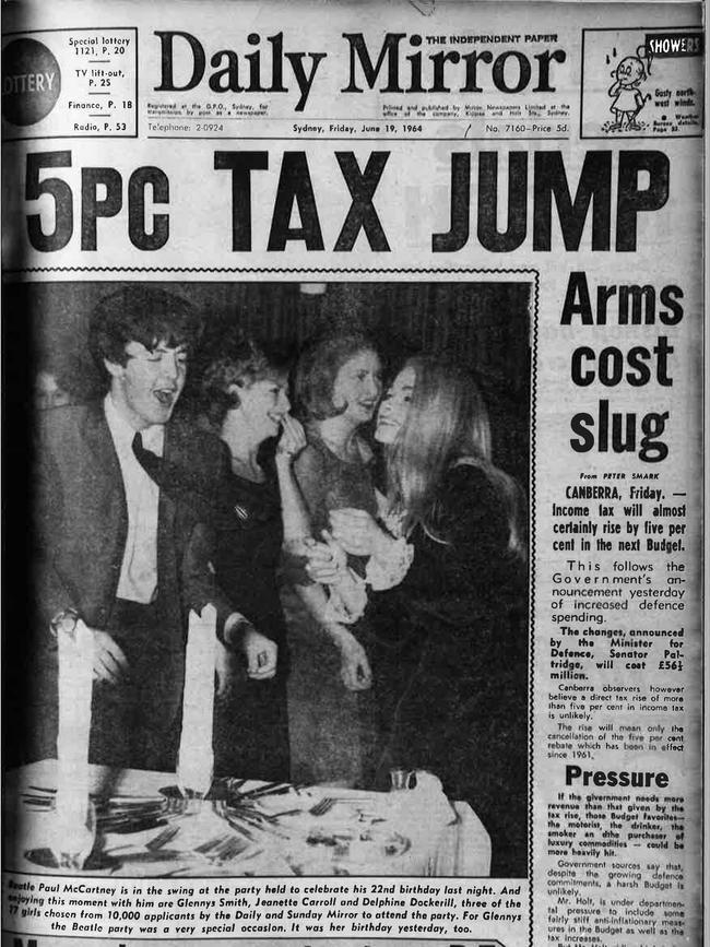 Sydney Daily Mirror headlines during the