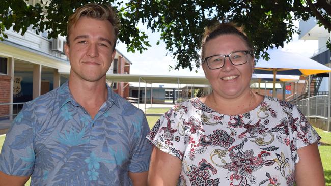 New Bowen State High School teachers Matt O'Keefe and Rachel Cooper are looking forward to getting to know students. Photo: Elyse Wurm