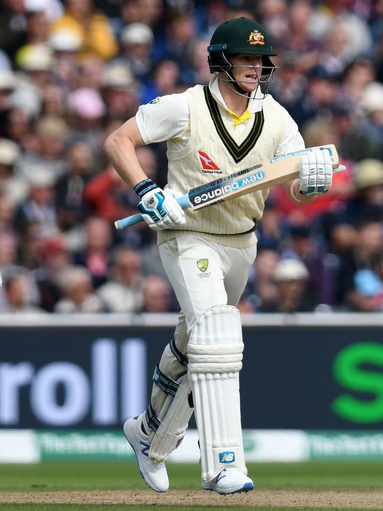 Australia’s Steve Smith jobs off to accumulate another run during his heroic Ashes series.