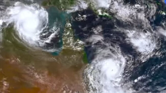 About four cyclones on average strike land in Australia each year. Picture: BoM