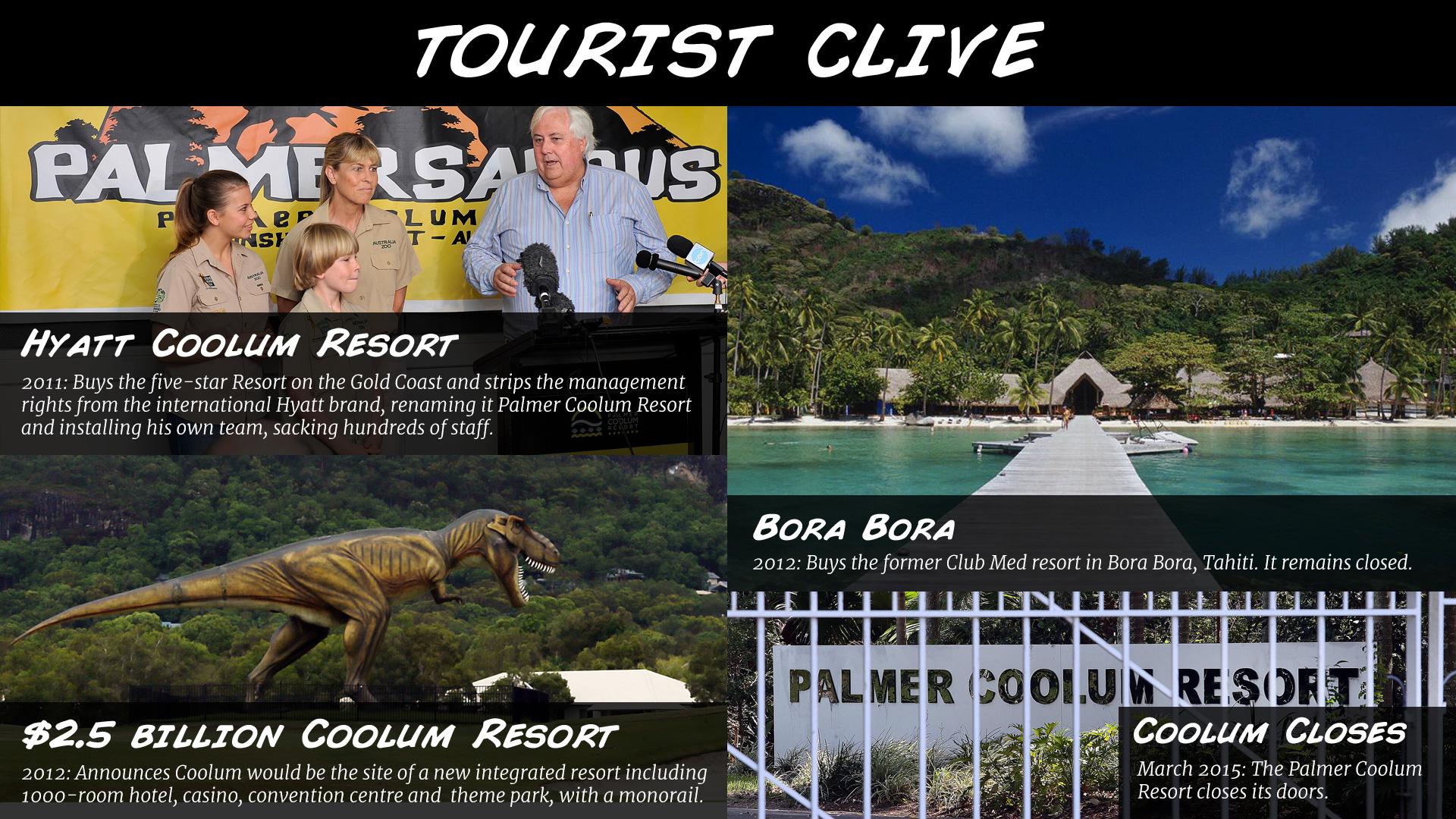 Clive Palmer feature: tourist