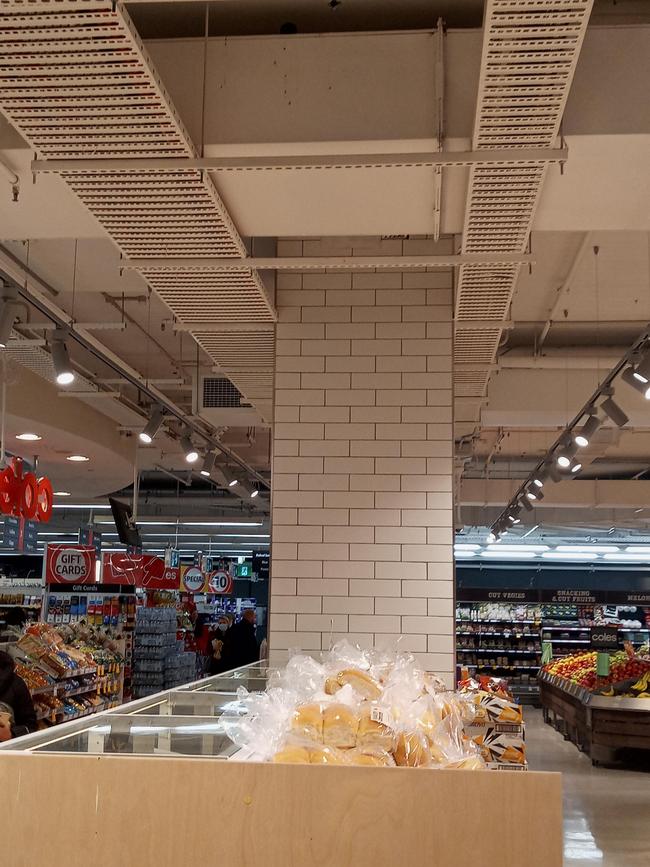 Shoppers at Coles Rundle Place say they have found bird poo on bakery items. Picture: Facebook