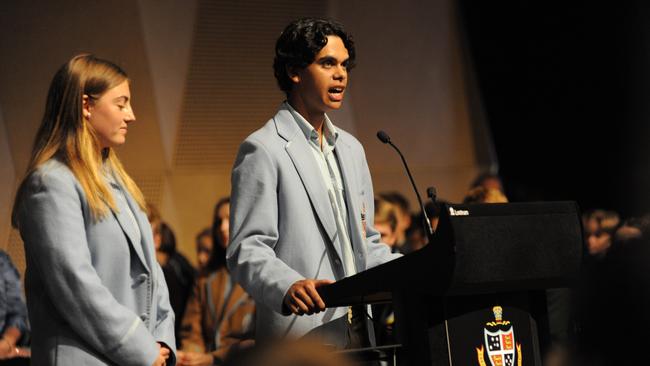 Geelong Grammar School 2020 graduate Sunny Handy from Swan Hill was the school’s first Indigenous school captain. Pictures: Supplied