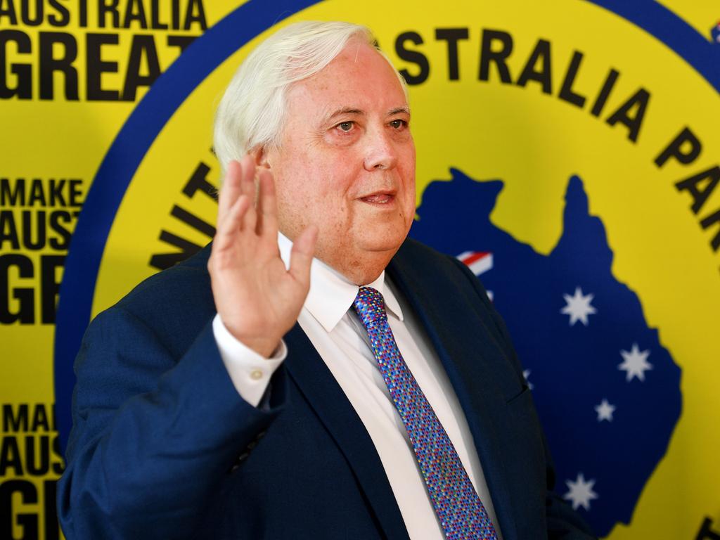 Clive Palmer says WA’s hard border is unconstitutional. Picture: Alix Sweeney