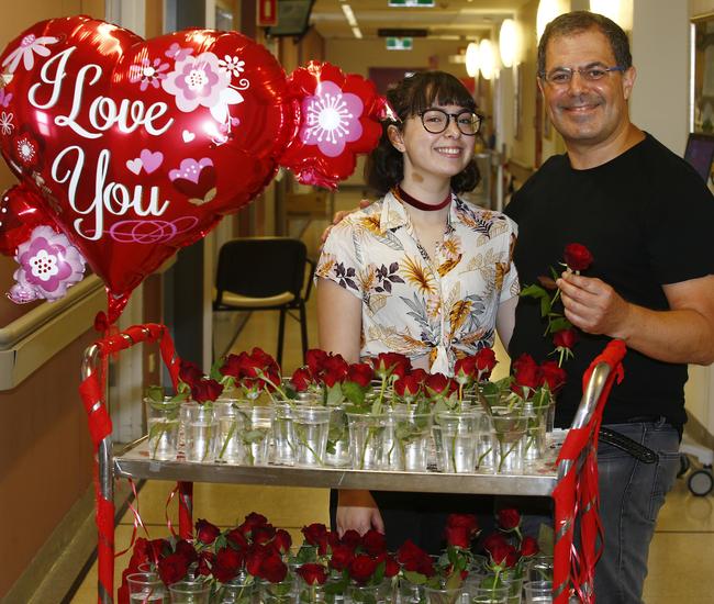 18-year-old Talia has been handing out roses with her father since she was 12.