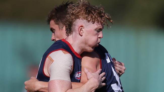 Clayton Oliver had a career-high 44 disposals against the Cats in Round 2.