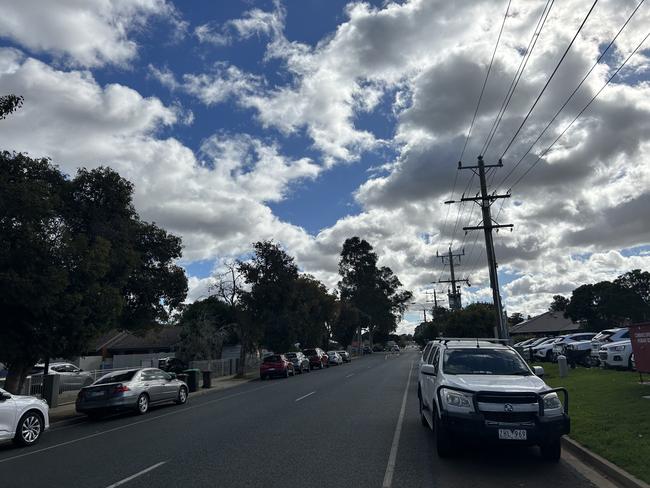 Police found a woman’s body at a property on Campbell Rd in Cobram. Picture: Oscar Jaeger.