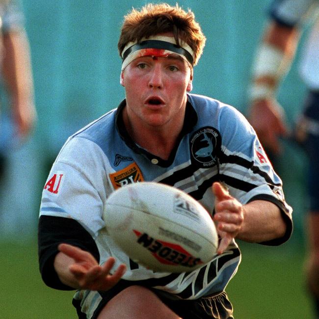 Paul Green playing for Cronulla in 1995.