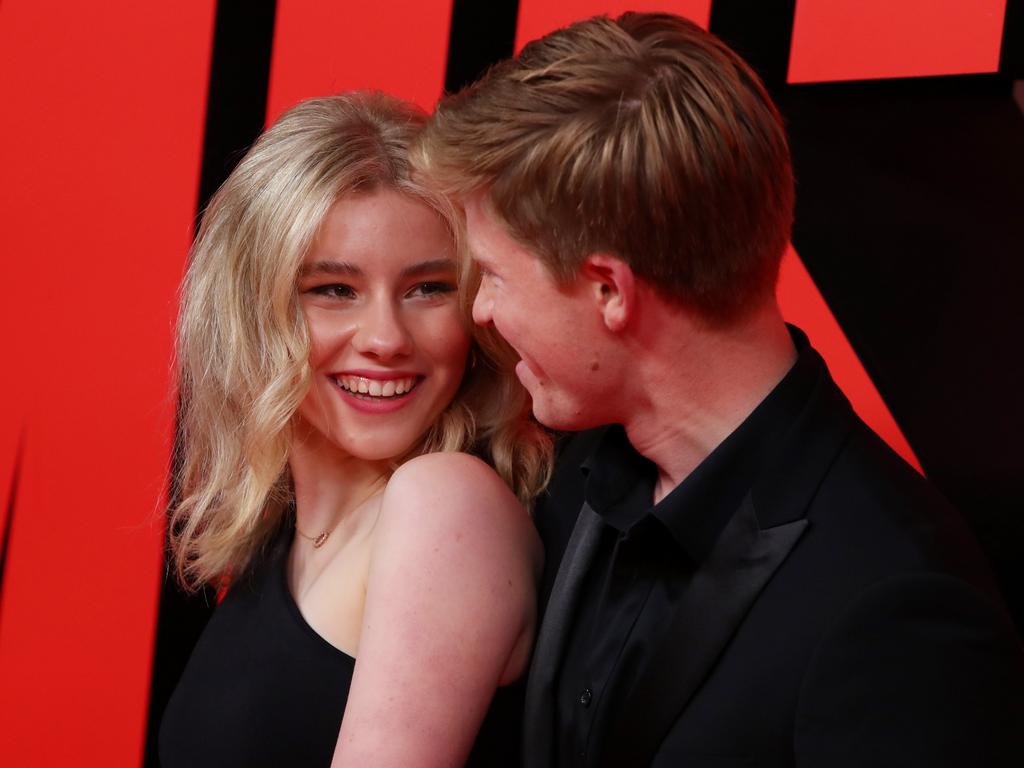 They only had eyes for each other on the red carpet. Picture: Lisa Maree Williams/Getty Images