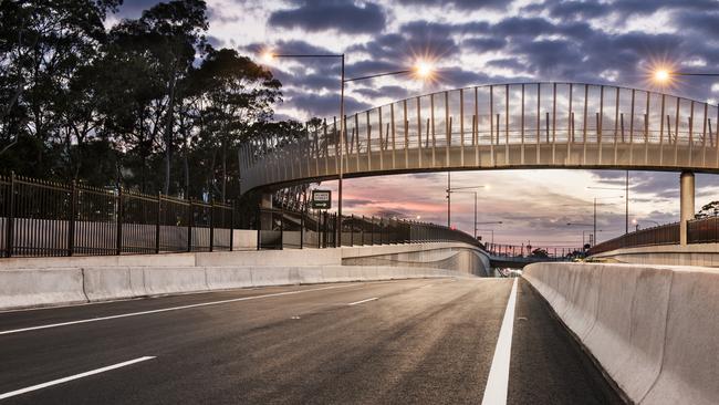 The Warringah Rd underpass at Frenchs Forest, the location of a collision between a ute driven by Daniel Michael Gogacz and another vehicle in November, 2021. Picture: Transport for NSW