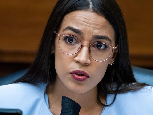 Firebrand left-winger Alexandria Ocasio-Cortez. Picture: AFP