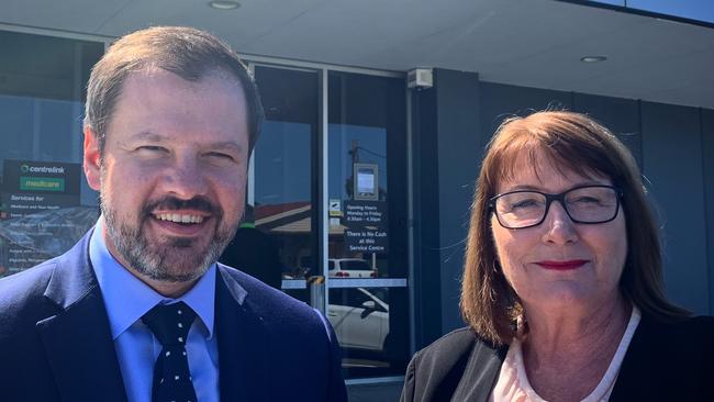 Lalor federal Labor MP Joanne Ryan and human services spokesman Ed Husic at the announcement.