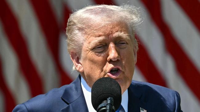 Mr Trump said he did not know whether he needs to uphold the US Constitution. Picture: Mandel Ngan/AFP