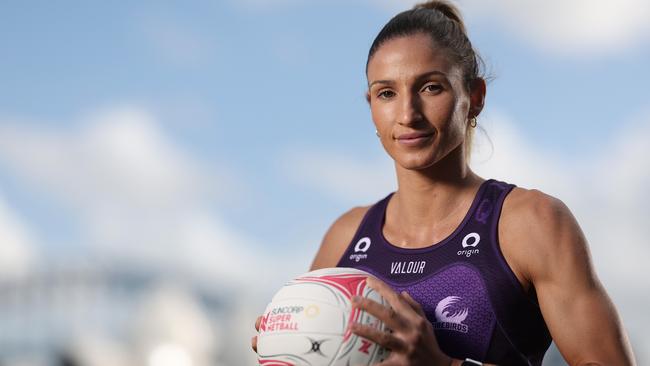 Queensland Firebirds captain Kim Ravaillion is in doubt for round one of the Super Netball following back surgery. (Photo by Mark Metcalfe/Getty Images for Fox Sports)