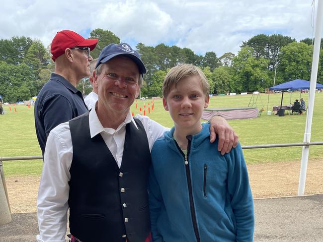 Scott and Cadell from the Old Scotch Pipe Band. Picture: Athos Sirianos