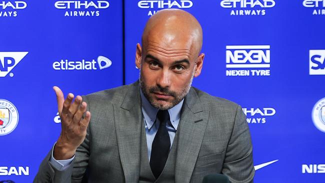 Manchester City's manager Pep Guardiola.