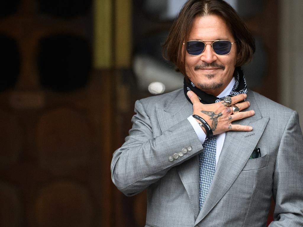 Johnny Depp has denied abusing Amber Heard. Picture: Leon Neal/Getty Images