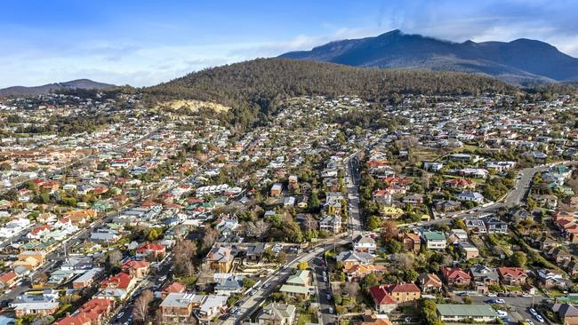 Hobart aerial. Picture: Supplied