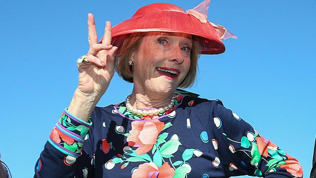 Gai Waterhouse was all smiles after Global Glamour’s win at Caulfield. Picture: Ian Currie