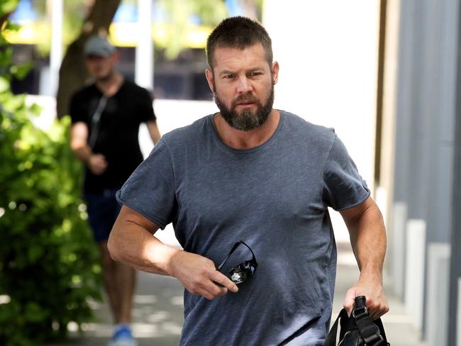 Former West Coast Eagles AFL player Ben Cousins arriving at Fremantle Magistrates’ Court in January. Picture: AAP/Richard Wainwright