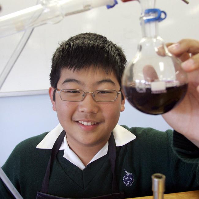 Somerset College student David Liu has topped the state in a science exam.